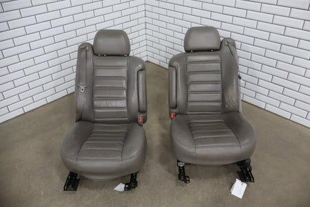 2003-2007 Hummer H2 SUV Leather Seats Set 1st & 2nd Row Wheat
