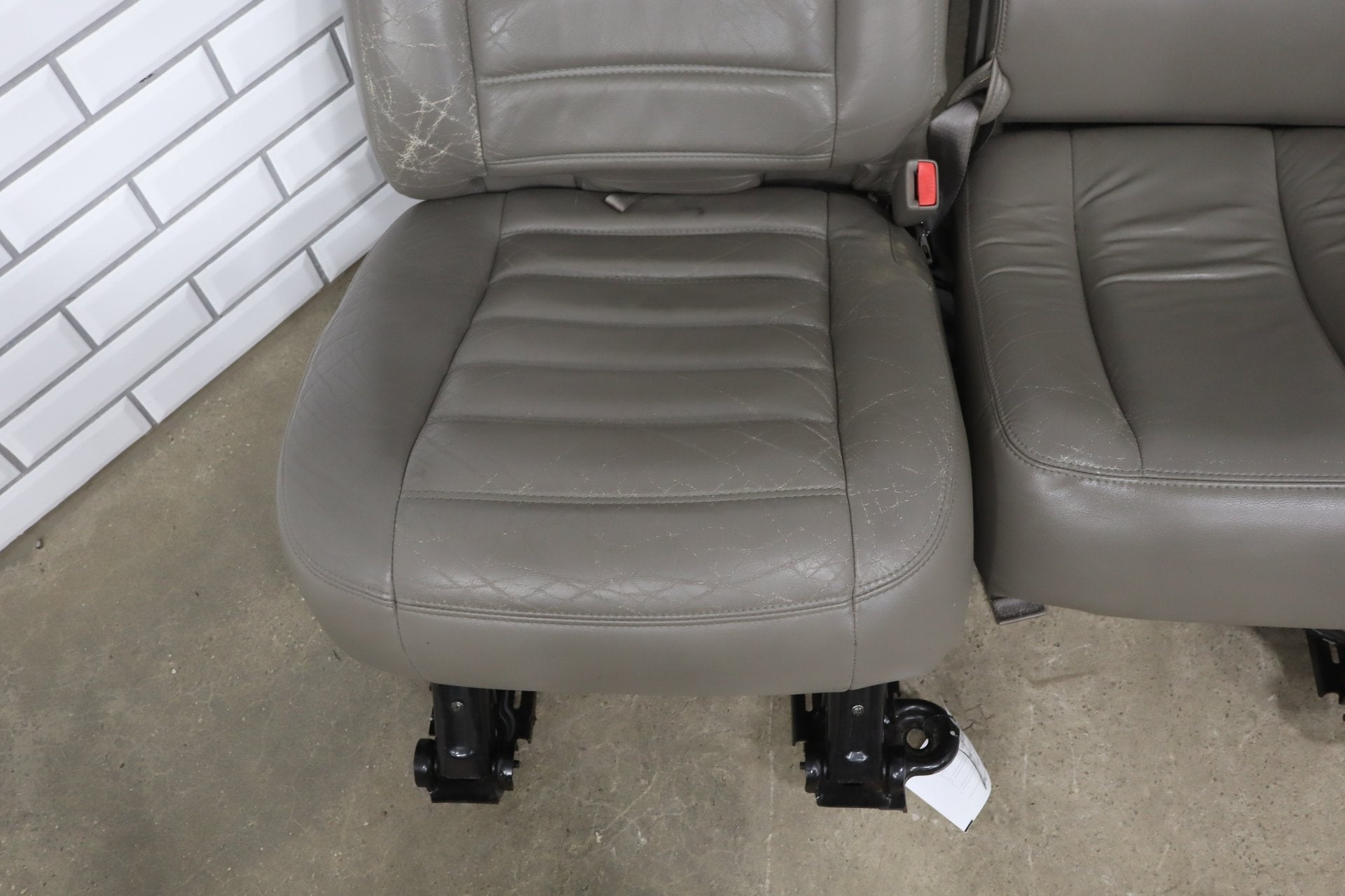 2003-2007 Hummer H2 SUV Leather Seats Set 1st & 2nd Row Wheat