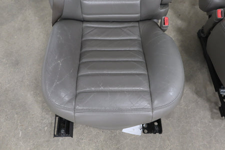 2003-2007 Hummer H2 SUV Leather Seats Set 1st & 2nd Row Wheat