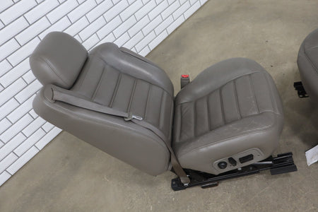 2003-2007 Hummer H2 SUV Leather Seats Set 1st & 2nd Row Wheat