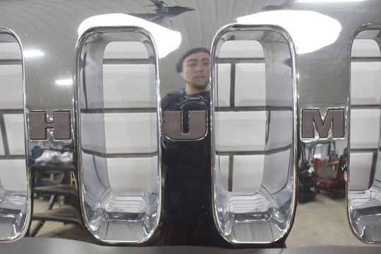 2003 - 2007 Hummer H2Chrome Main Headlight Grille 15777617 OEM