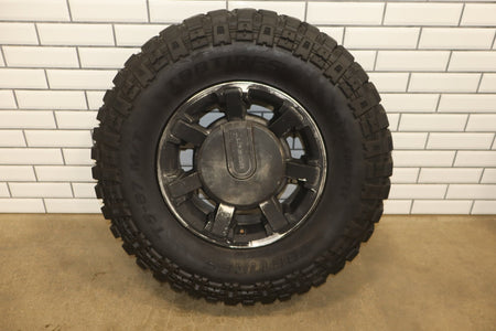 2003-2009 Hummer H2 17x8.5" OEM Wheel &amp; Tire Set- Poorly Painted 35x12.50-17 x4