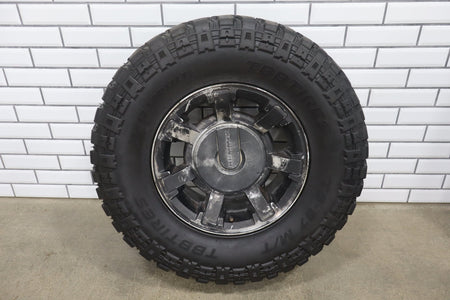 2003-2009 Hummer H2 17x8.5" OEM Wheel &amp; Tire Set- Poorly Painted 35x12.50-17 x4