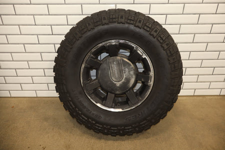 2003-2009 Hummer H2 17x8.5" OEM Wheel &amp; Tire Set- Poorly Painted 35x12.50-17 x4