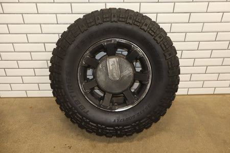 2003-2009 Hummer H2 17x8.5" OEM Wheel &amp; Tire Set- Poorly Painted 35x12.50-17 x4