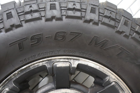 2003-2009 Hummer H2 17x8.5" OEM Wheel &amp; Tire Set- Poorly Painted 35x12.50-17 x4