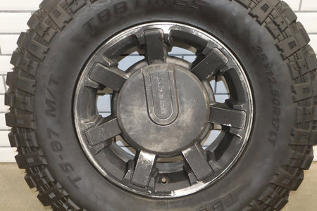 2003-2009 Hummer H2 17x8.5" OEM Wheel &amp; Tire Set- Poorly Painted 35x12.50-17 x4