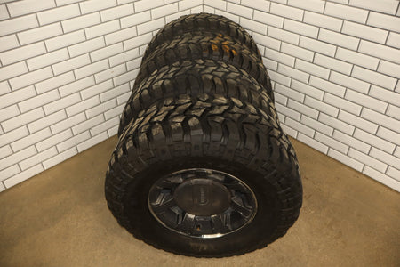 2003-2009 Hummer H2 17x8.5" OEM Wheel &amp; Tire Set- Poorly Painted 35x12.50-17 x4