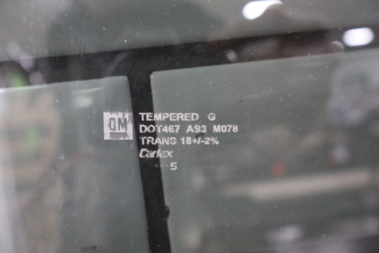 2003 - 2009 Hummer H2 Rear Right RH Passenger Door Window Glass OEM