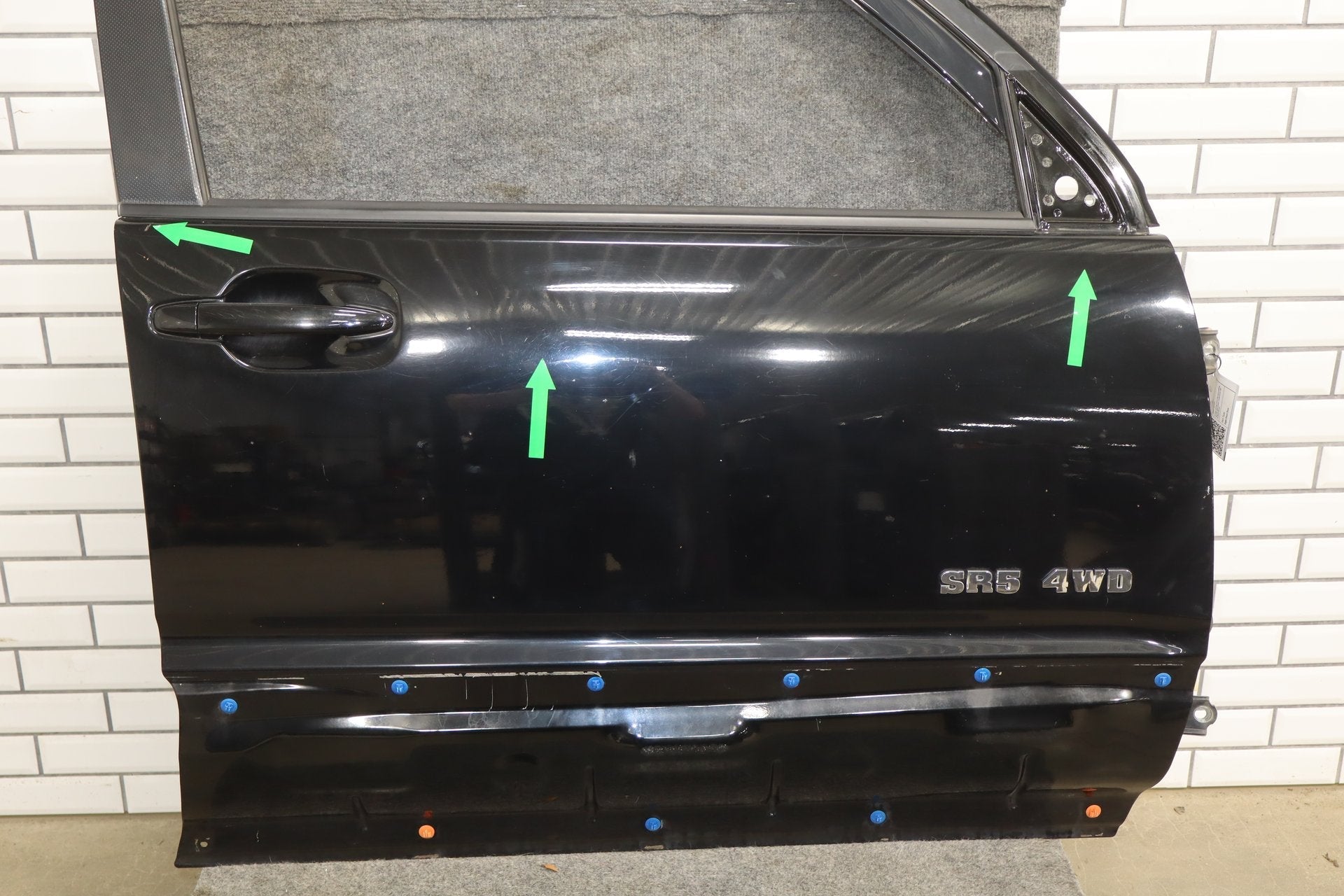 2003-2009 Toyota 4Runner Right Front Door Black 202