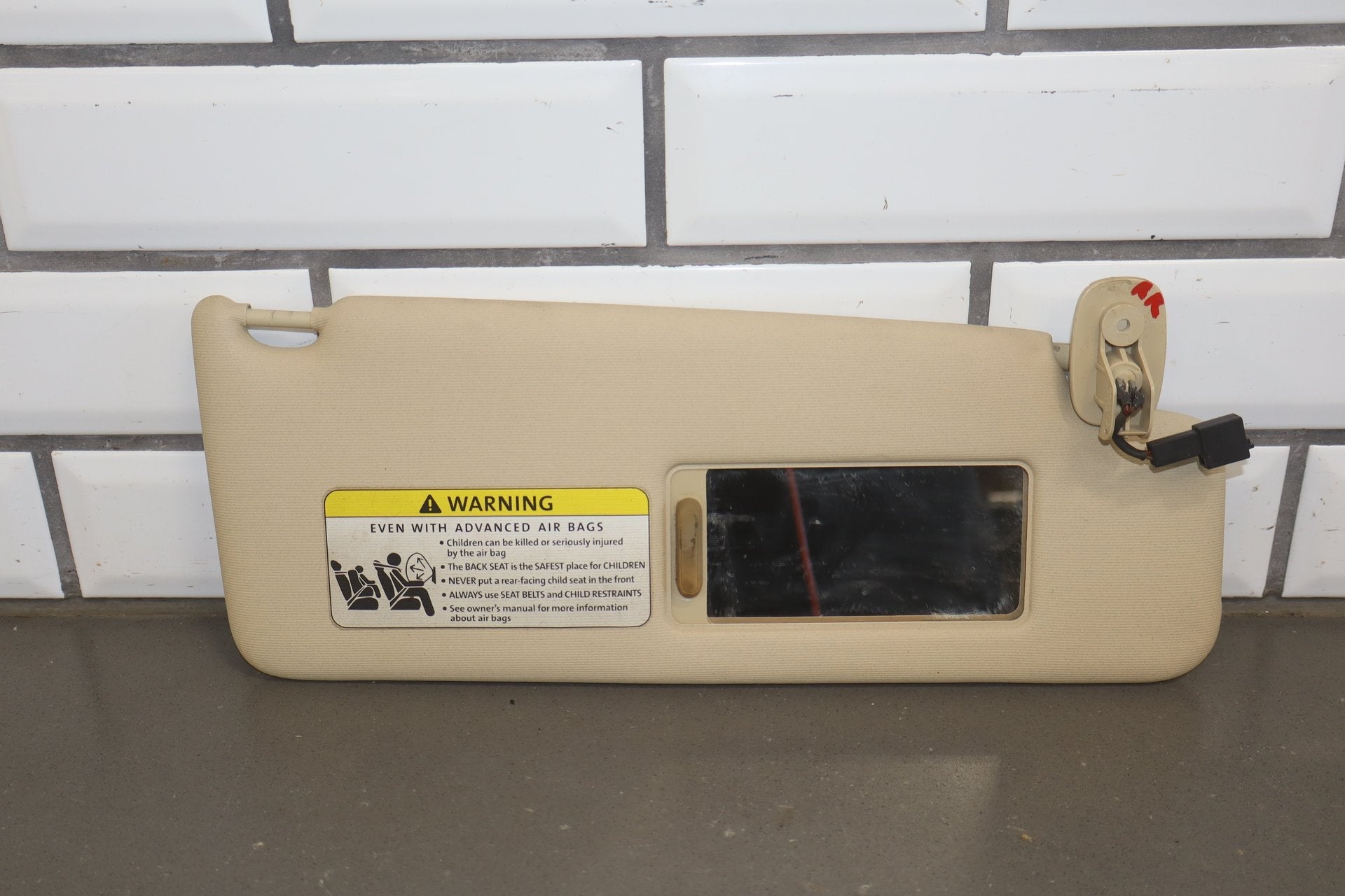 2003-2010 Volkswagen Beetle Convertible Passenger Right Sun Visor OEM