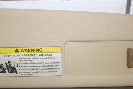 2003-2010 Volkswagen Beetle Convertible Passenger Right Sun Visor OEM