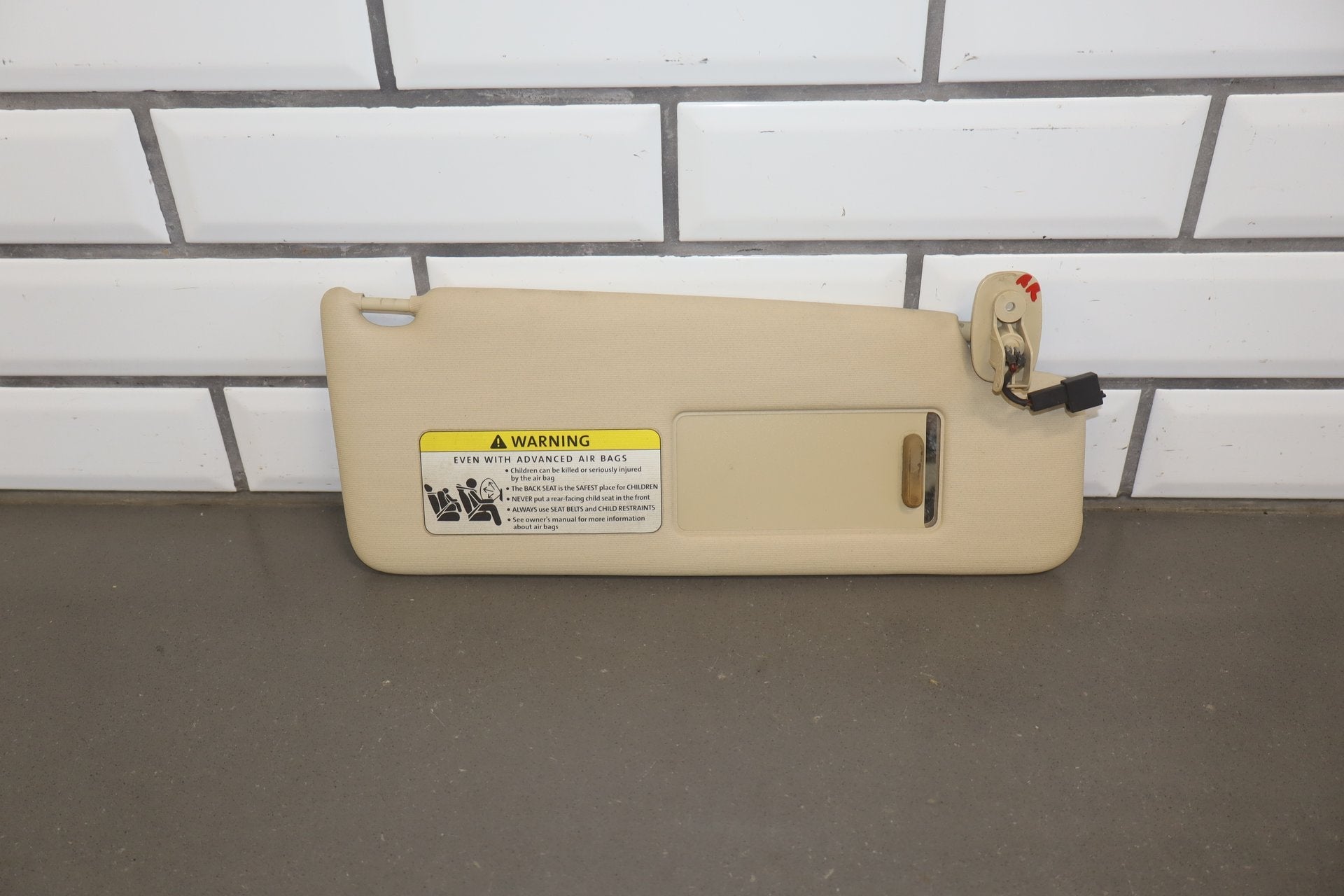 2003-2010 Volkswagen Beetle Convertible Passenger Right Sun Visor OEM