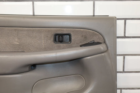2003 Chevrolet Silverado 2500 Crew Cab Left Rear Door Panel Medium Gray 922