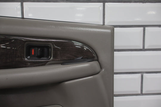 2003 GMC Yukon Denali Left Rear Door Panel Stone Gray 922