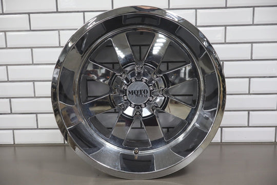 2003 Hummer H2 Aftermarket 20x12 Chrome Moto Metal MO962 Wheel Set