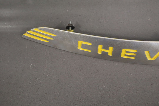 2004 - 2006 Chevy SSR OEM Satin Nose Trim Emblem W/Yellow Letters