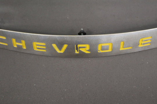 2004 - 2006 Chevy SSR OEM Satin Nose Trim Emblem W/Yellow Letters