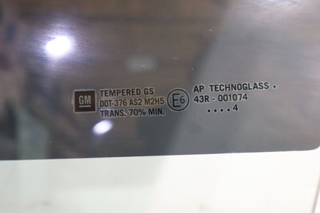 2004 Cadillac XLR- FRONT DOOR GLASS/WINDOW