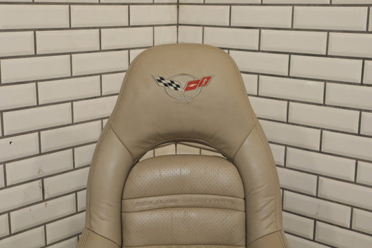 2004 Chevrolet Corvette Single (1) Passenger Right Front Seat Leather *Shale 152