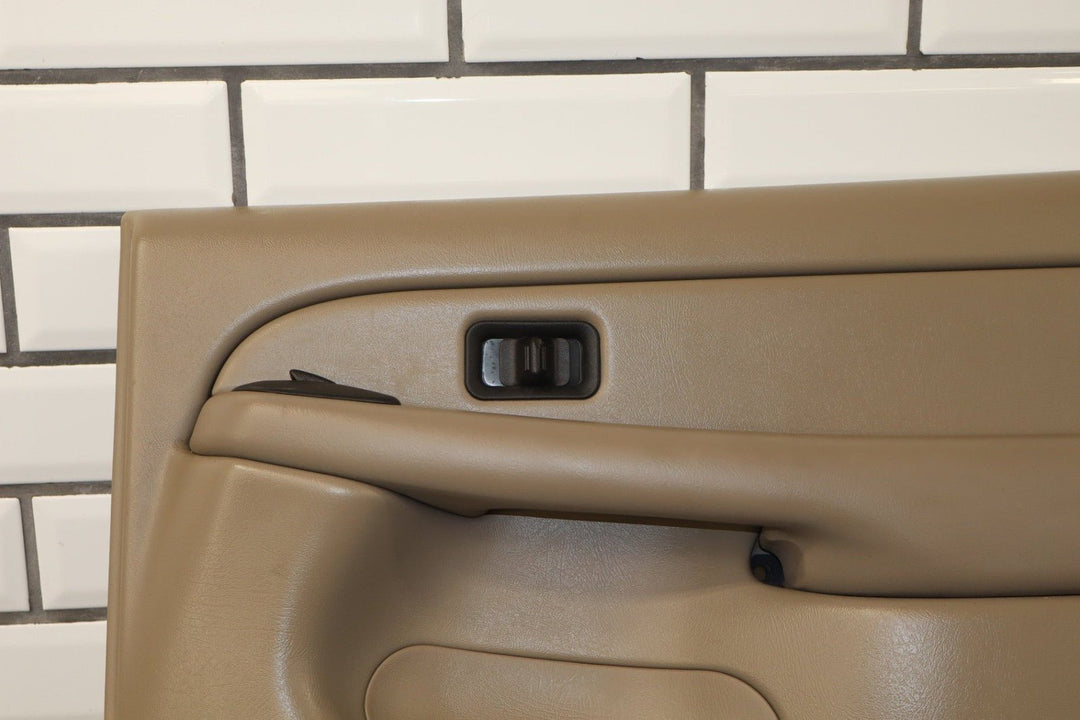 2004 Chevrolet Tahoe LS Right Rear Door Trim Panel Tan Neutral 52