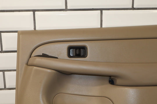 2004 Chevrolet Tahoe LS Right Rear Door Trim Panel Tan Neutral 52