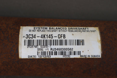 2004 Ford F-250 F-350 4x4 156" Diesel Rear Drive Shaft Assembly OEM