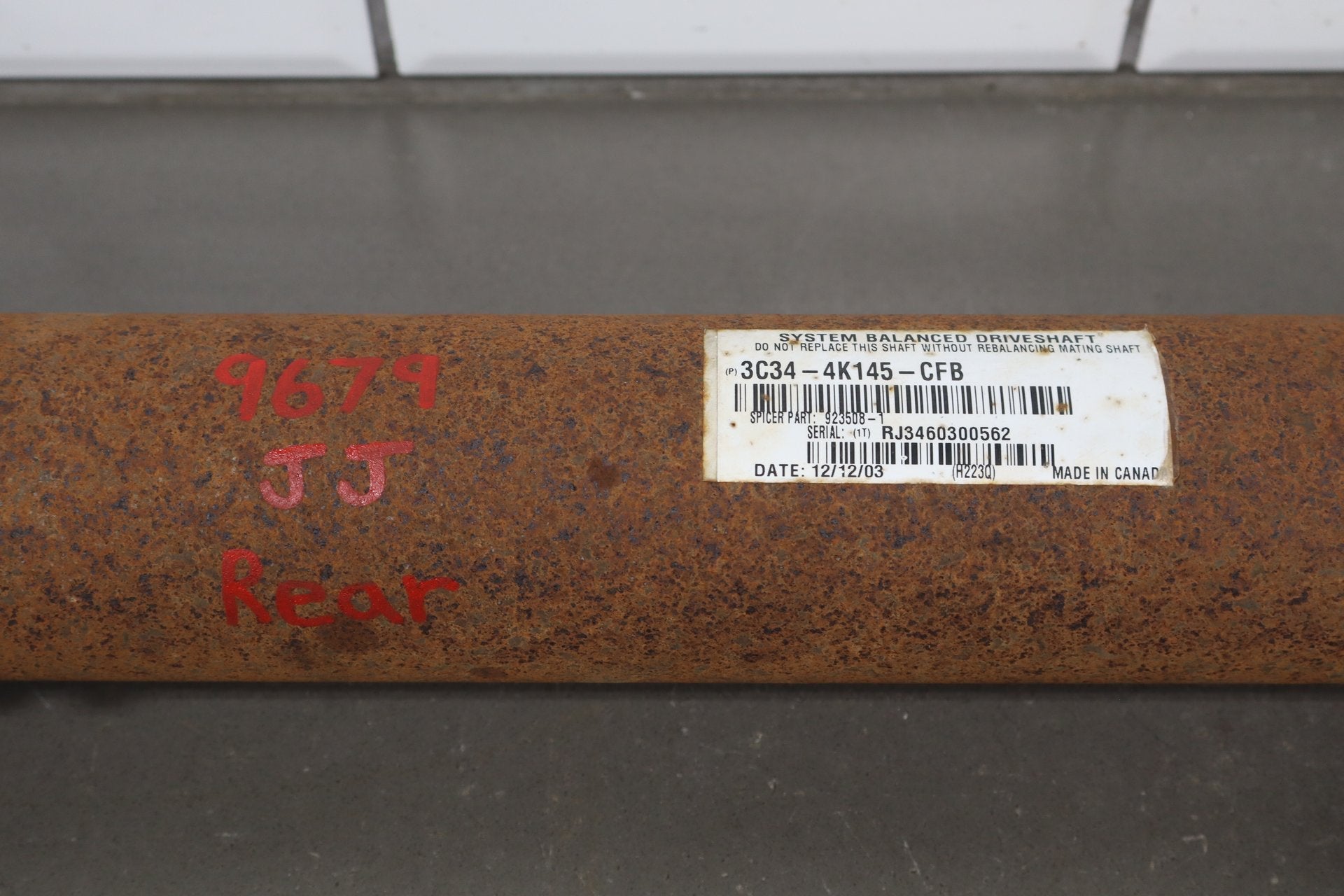 2004 Ford F-250 F-350 4x4 156" Diesel Rear Drive Shaft Assembly OEM