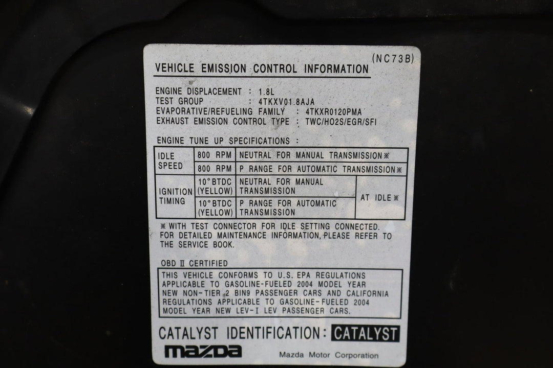 2004 Mazda MX - 5 Miata Hood