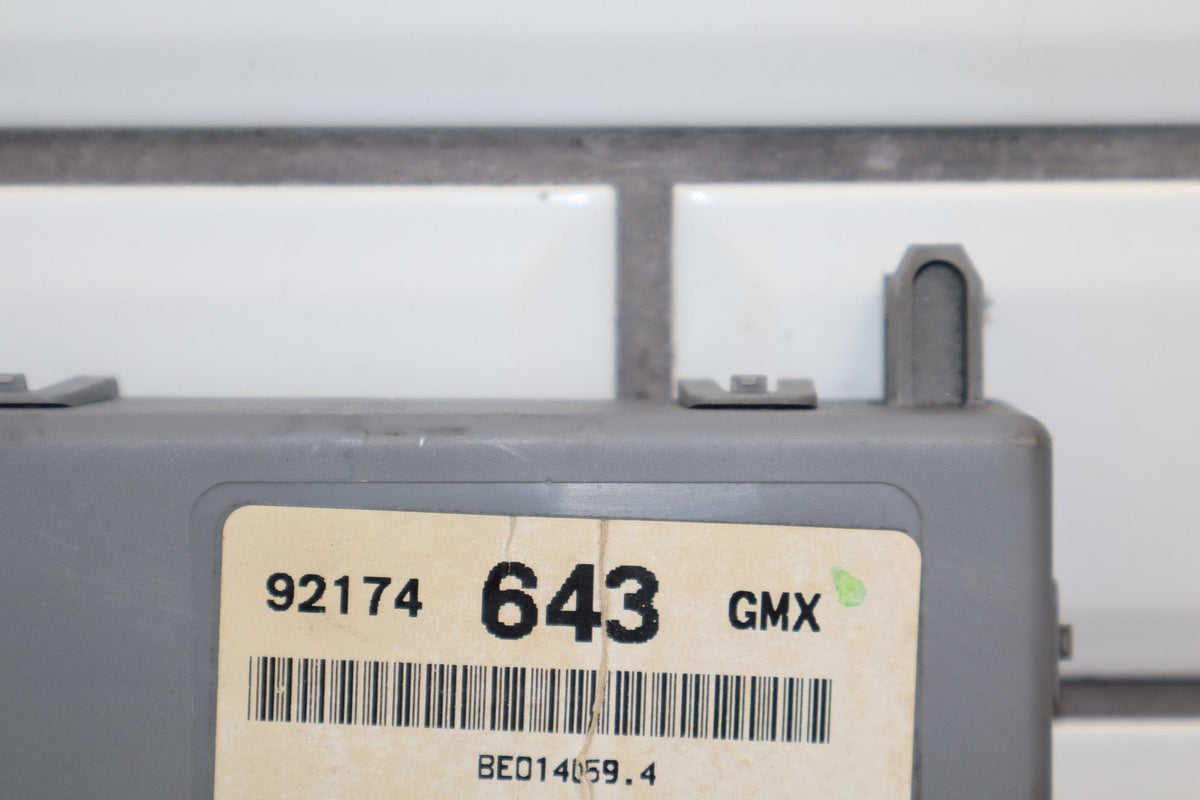2004 Pontiac GTO Body Control module 92174643