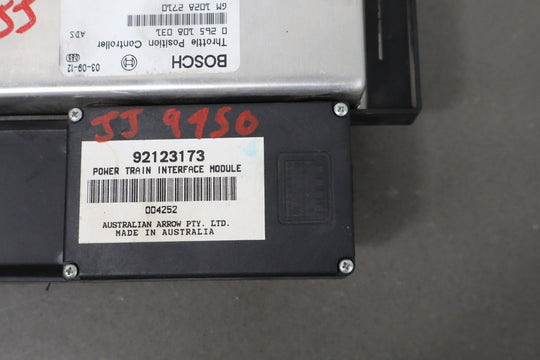 2004 Pontiac GTO Powertrain Interface / Throttle Position Module 92185443