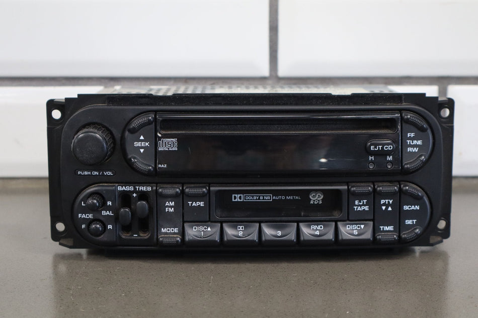 2004 Ram 1500 Radio OEM AM/FM/CD/Cassette Tested