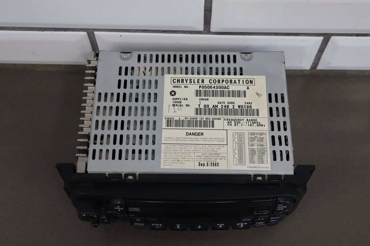 2004 Ram 1500 Radio OEM AM/FM/CD/Cassette Tested