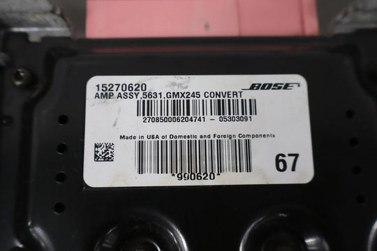 2005 - 2006 Chevrolet Corvette Radio Amplifier 15270620 OEM