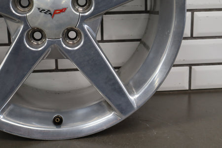 2005-2007 Chevrolet Corvette C6 Rear 19x10 OEM 5 Spoke Wheel | Polished