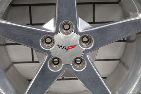 2005-2007 Chevrolet Corvette C6 Rear 19x10 OEM 5 Spoke Wheel | Polished