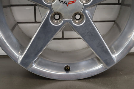 2005-2007 Chevrolet Corvette C6 Rear 19x10 OEM 5 Spoke Wheel | Polished