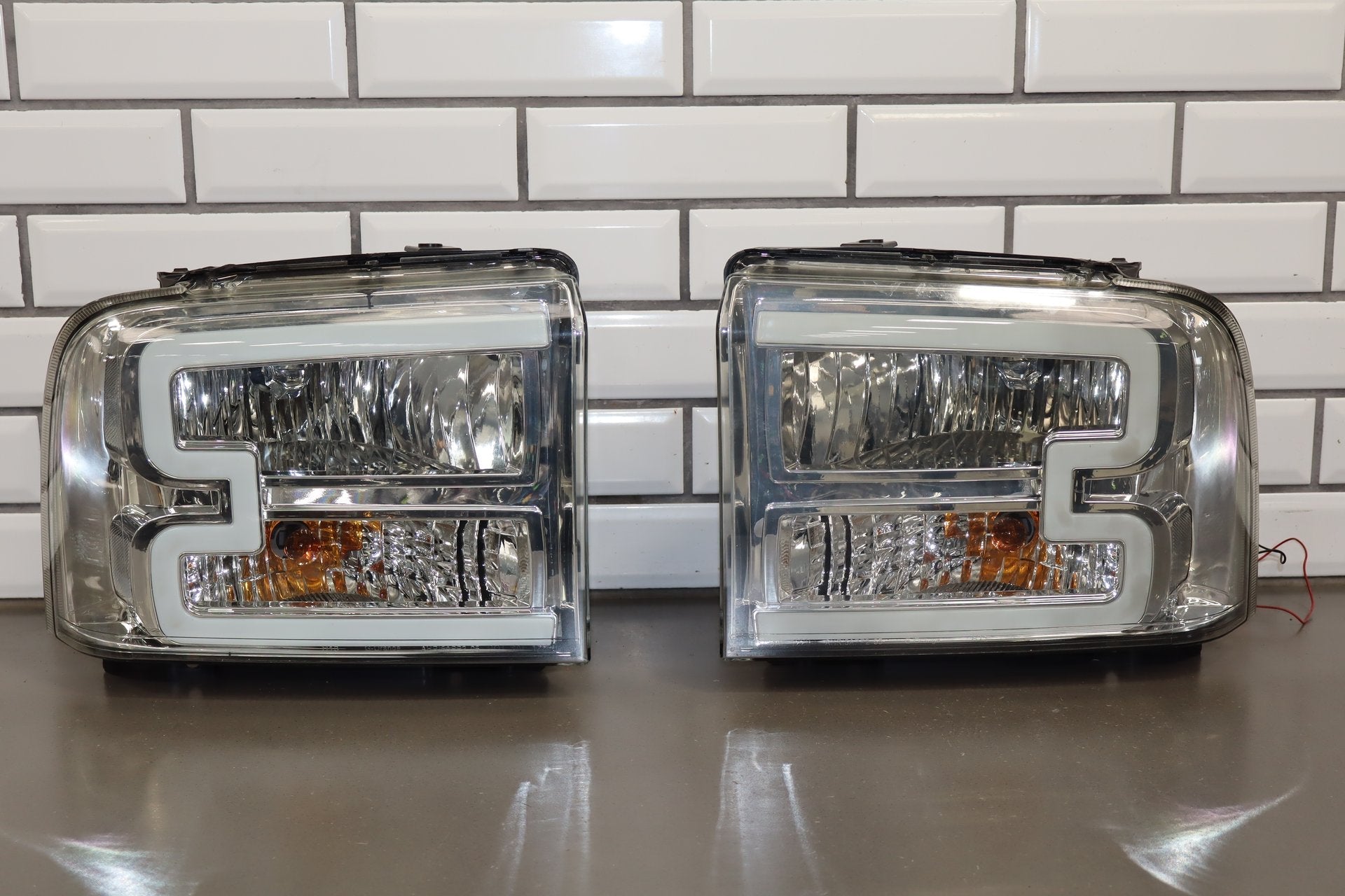 2005-2007 Ford F-250 F-350 Super Duty Headlamp Set Aftermarket