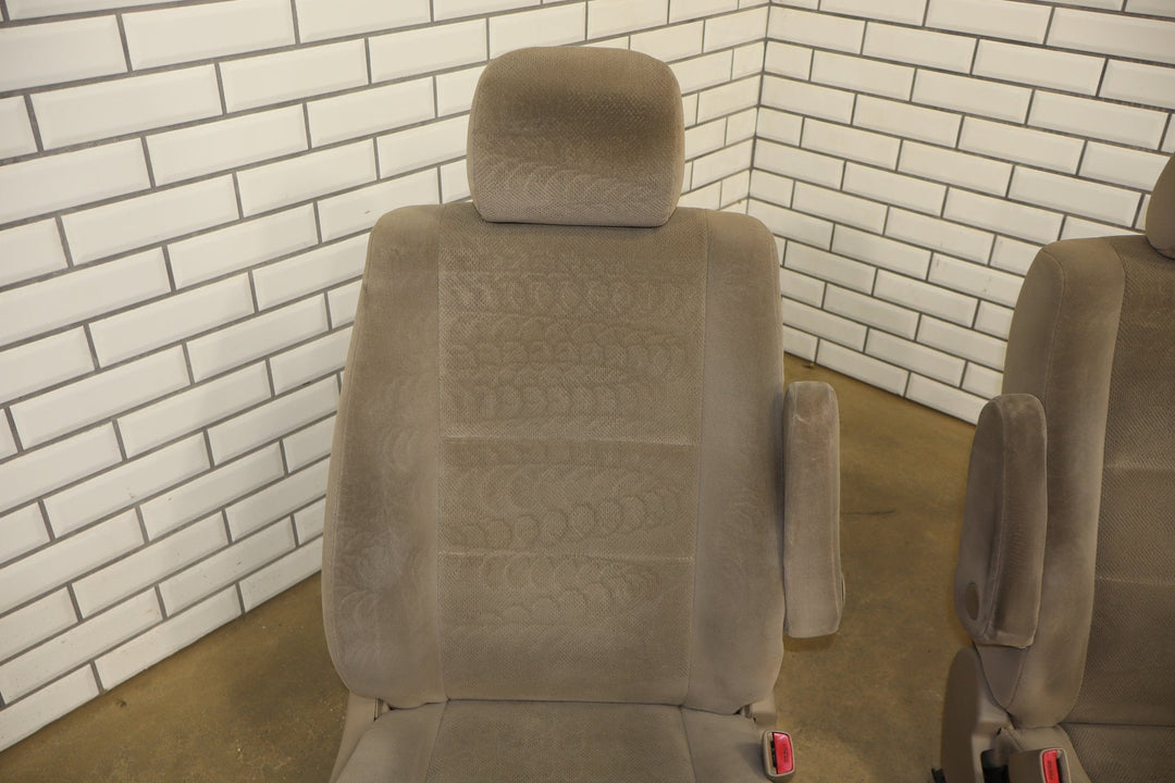 2005 - 2007 Toyota Sequoia Pair Cloth Front Seats OEM Taupe
