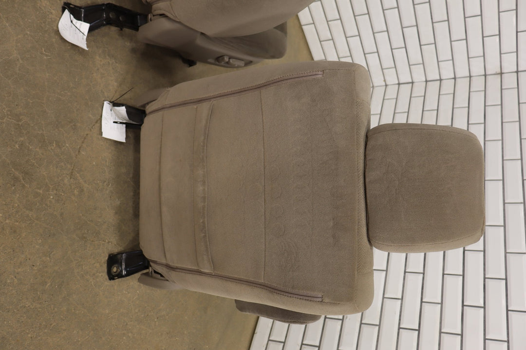 2005 - 2007 Toyota Sequoia Pair Cloth Front Seats OEM Taupe