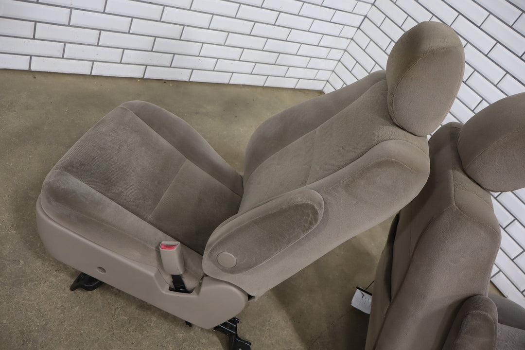 2005 - 2007 Toyota Sequoia Pair Cloth Front Seats OEM Taupe