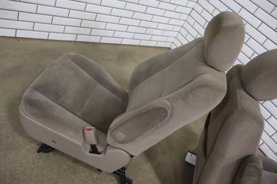2005 - 2007 Toyota Sequoia Pair Cloth Front Seats OEM Taupe