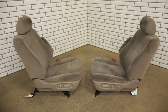2005 - 2007 Toyota Sequoia Pair Cloth Front Seats OEM Taupe