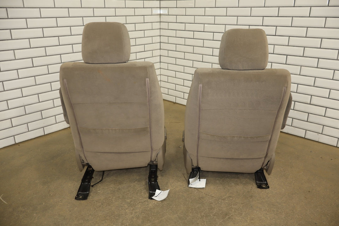 2005 - 2007 Toyota Sequoia Pair Cloth Front Seats OEM Taupe