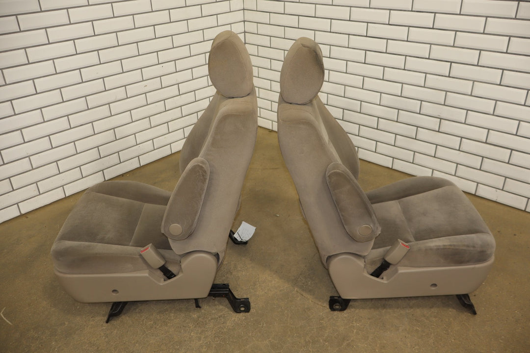 2005 - 2007 Toyota Sequoia Pair Cloth Front Seats OEM Taupe