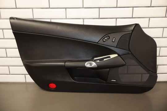 2005 - 2008 C6 Corvette Left Driver Door Trim Panel (Bose Audio) Ebony 193