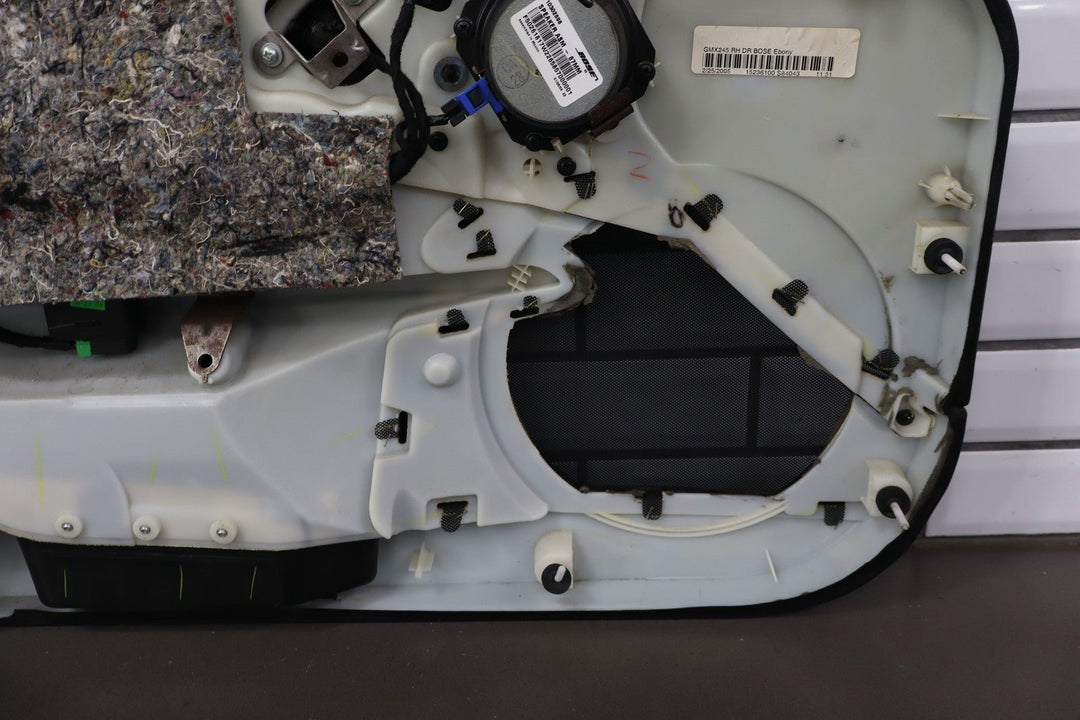 2005 - 2008 C6 Corvette Right Passenger Door Trim Panel (Bose Audio) Ebony 193