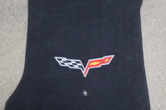 2005 - 2010 C6 Corvette Pair LH&RH Lloyd Black Cloth Floor Mats