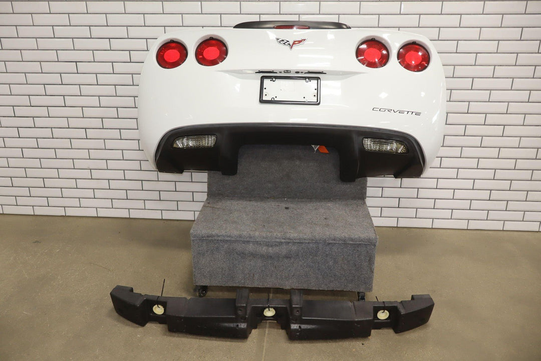 2005 - 2013 C6 Corvette Base Model Rear Bumper W/Lights *Arctic White 10U*