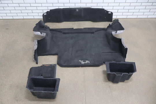 2005 - 2013 C6 Corvette Convertible Trunk Carpet Cleanout Black *Damaged Doors*
